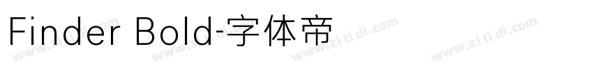 Finder Bold字体转换